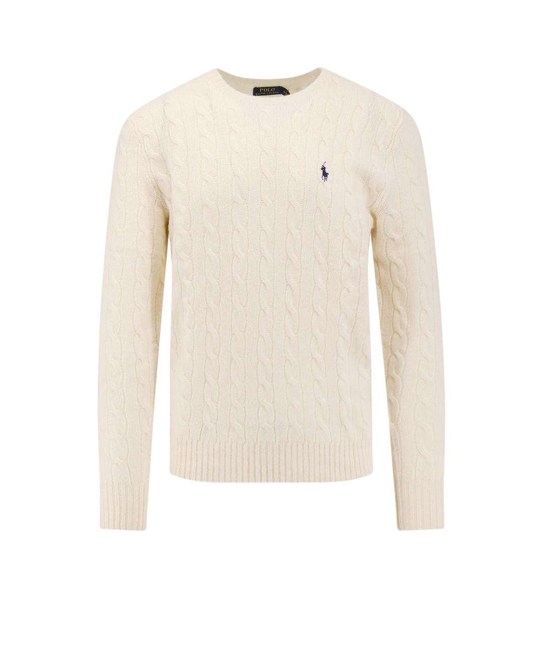 POLO RALPH LAUREN Белый шерстяной джемпер / свитер, фото 1