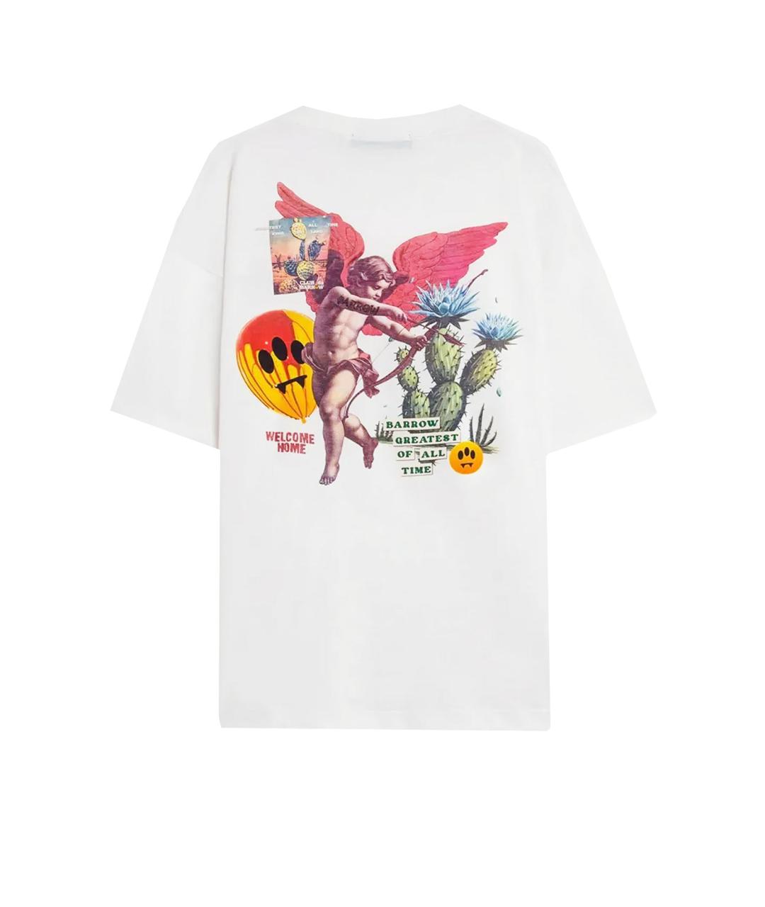 BARROW Белая хлопковая футболка, фото 2