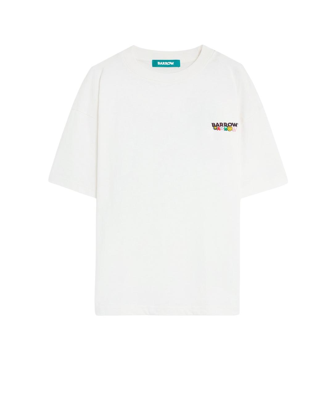 BARROW Белая хлопковая футболка, фото 1