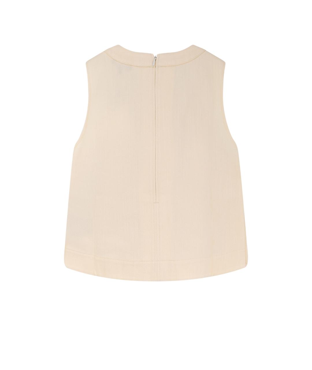 SOEUR Бежевая хлопковая майка, фото 2