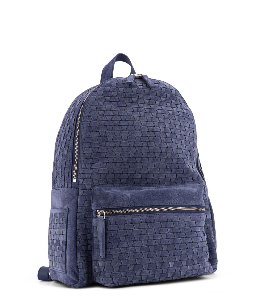 ORCIANI Синий замшевый рюкзак, фото 3