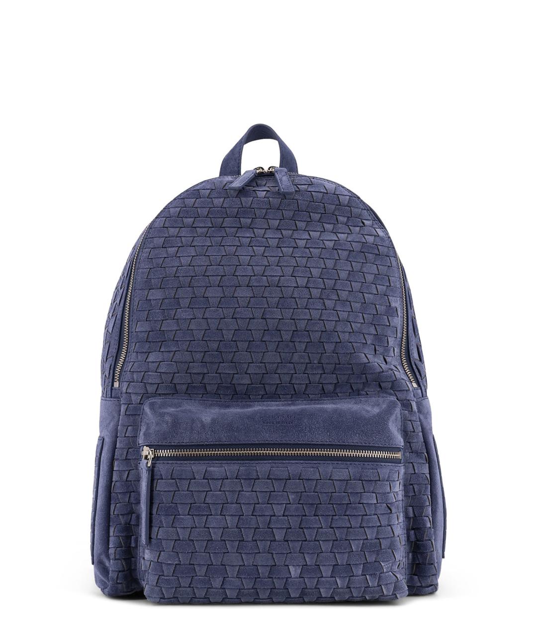 ORCIANI Синий замшевый рюкзак, фото 1