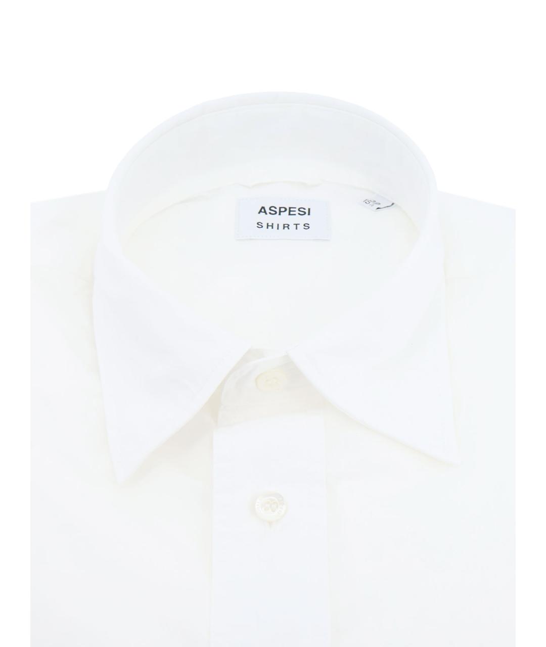 ASPESI Белая хлопковая классическая рубашка, фото 2