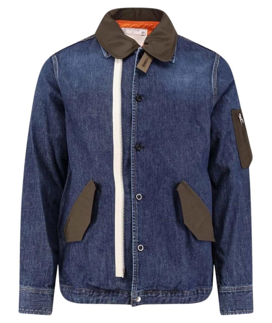 SACAI Синяя деним куртка, фото 1