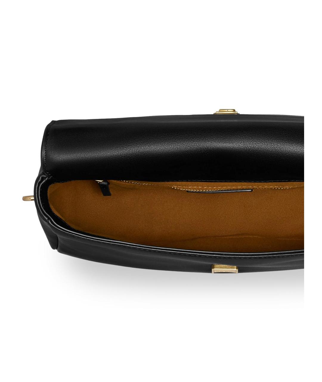 TORY BURCH Черная кожаная сумка через плечо, фото 3