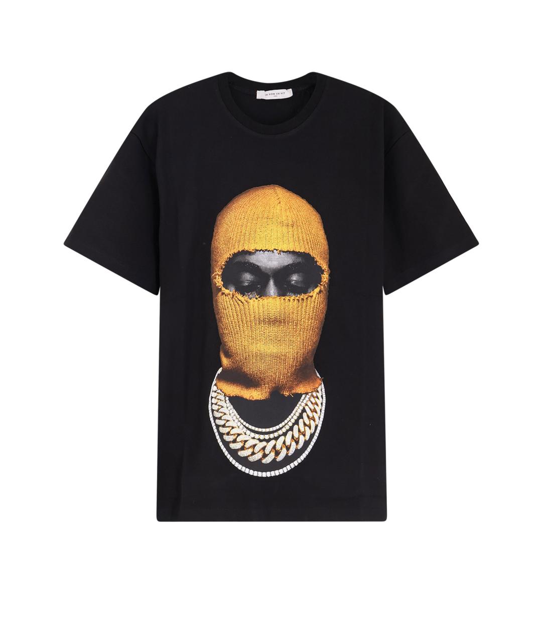 IH NOM UH NIT Черная хлопковая футболка, фото 1