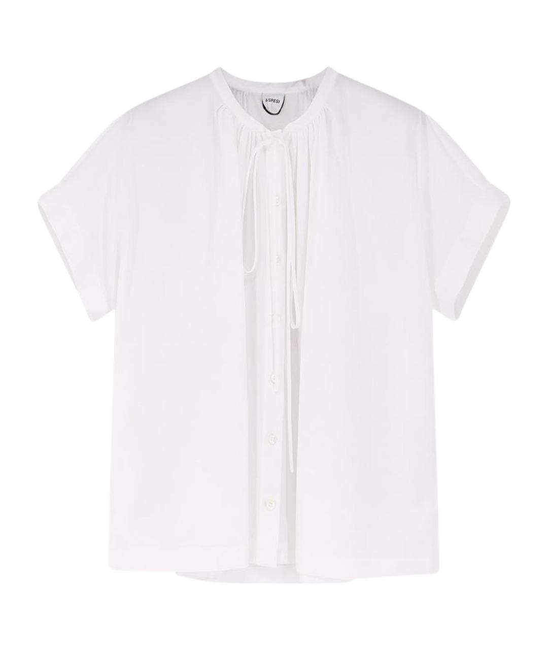 ASPESI Белая хлопковая рубашка, фото 1