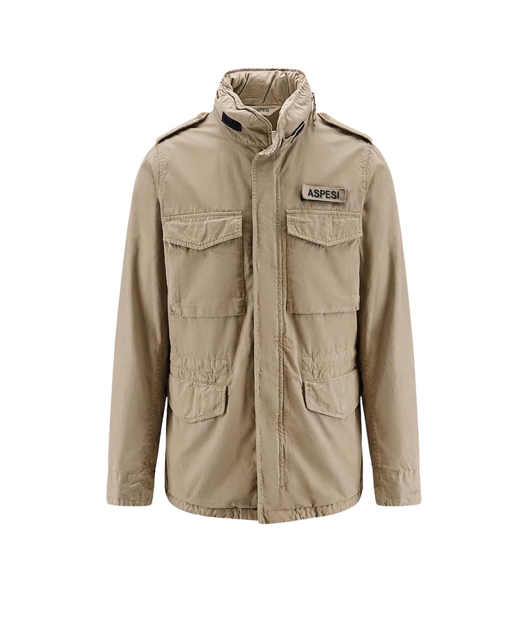 ASPESI Бежевая хлопковая куртка, фото 1