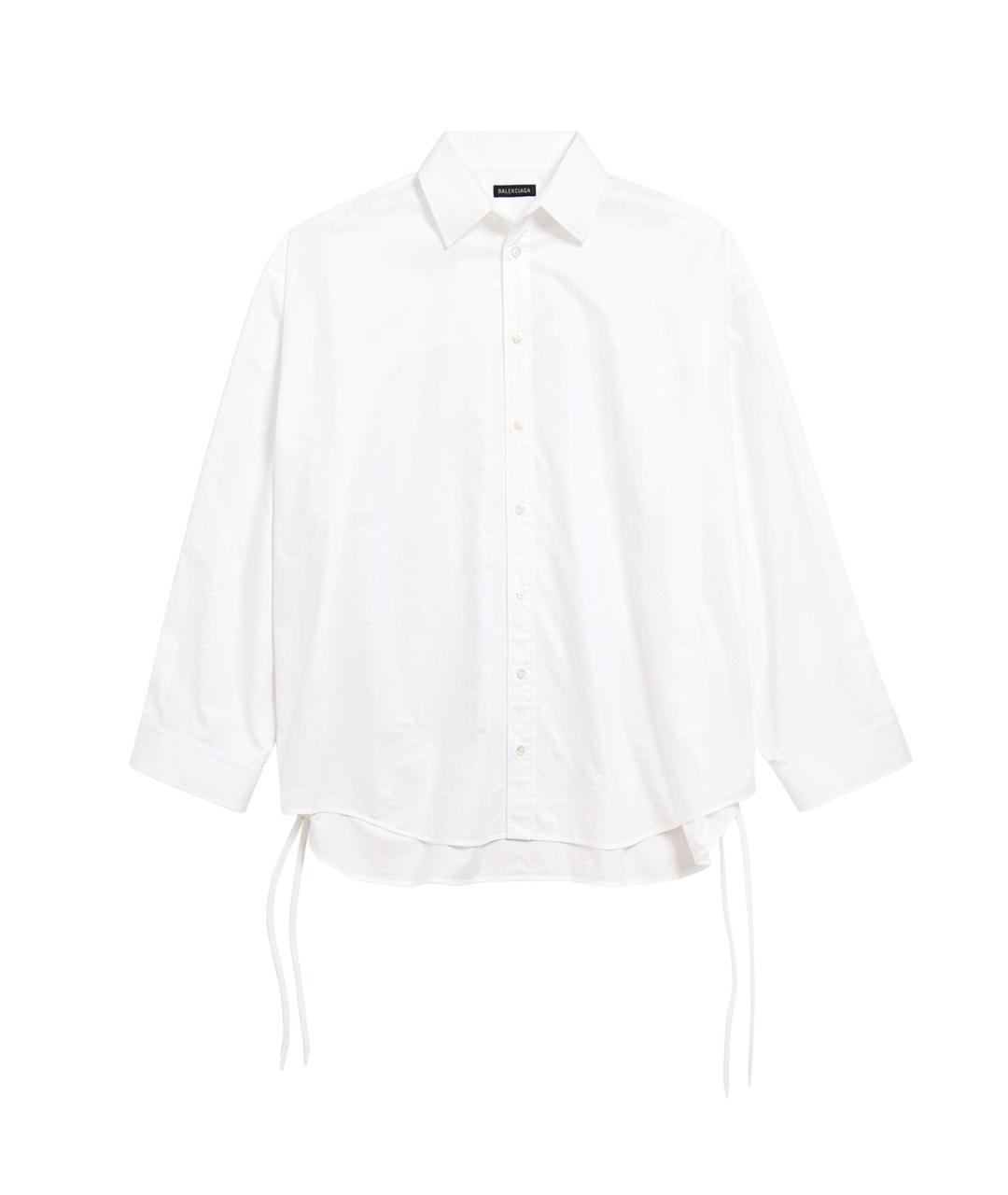 BALENCIAGA Белая хлопковая рубашка, фото 1