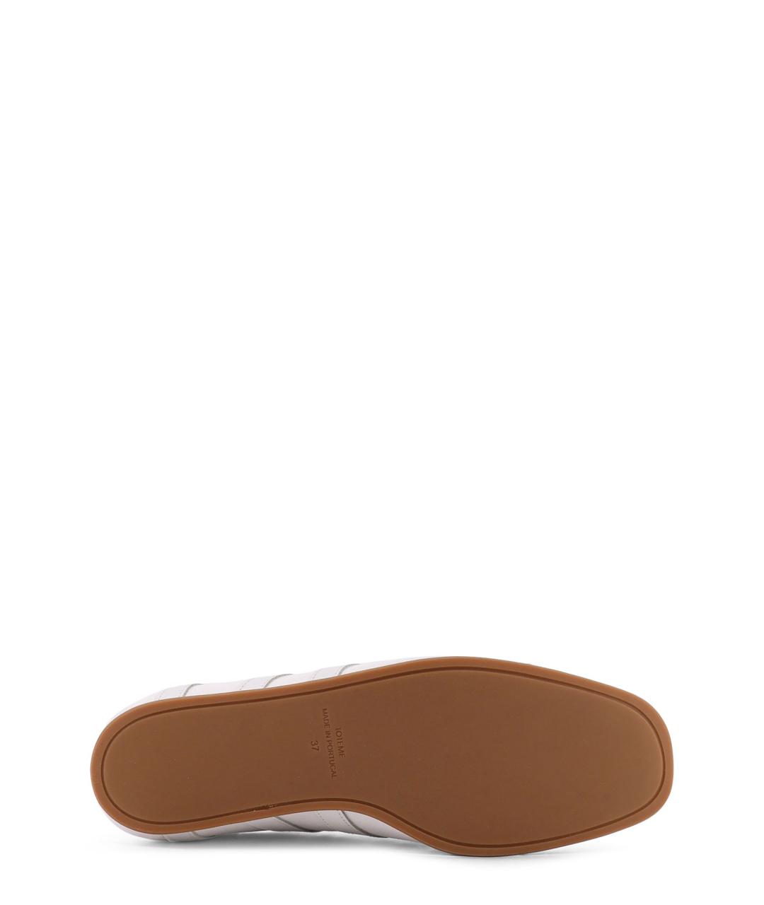 TOTEME Белые текстильные кроссовки, фото 4