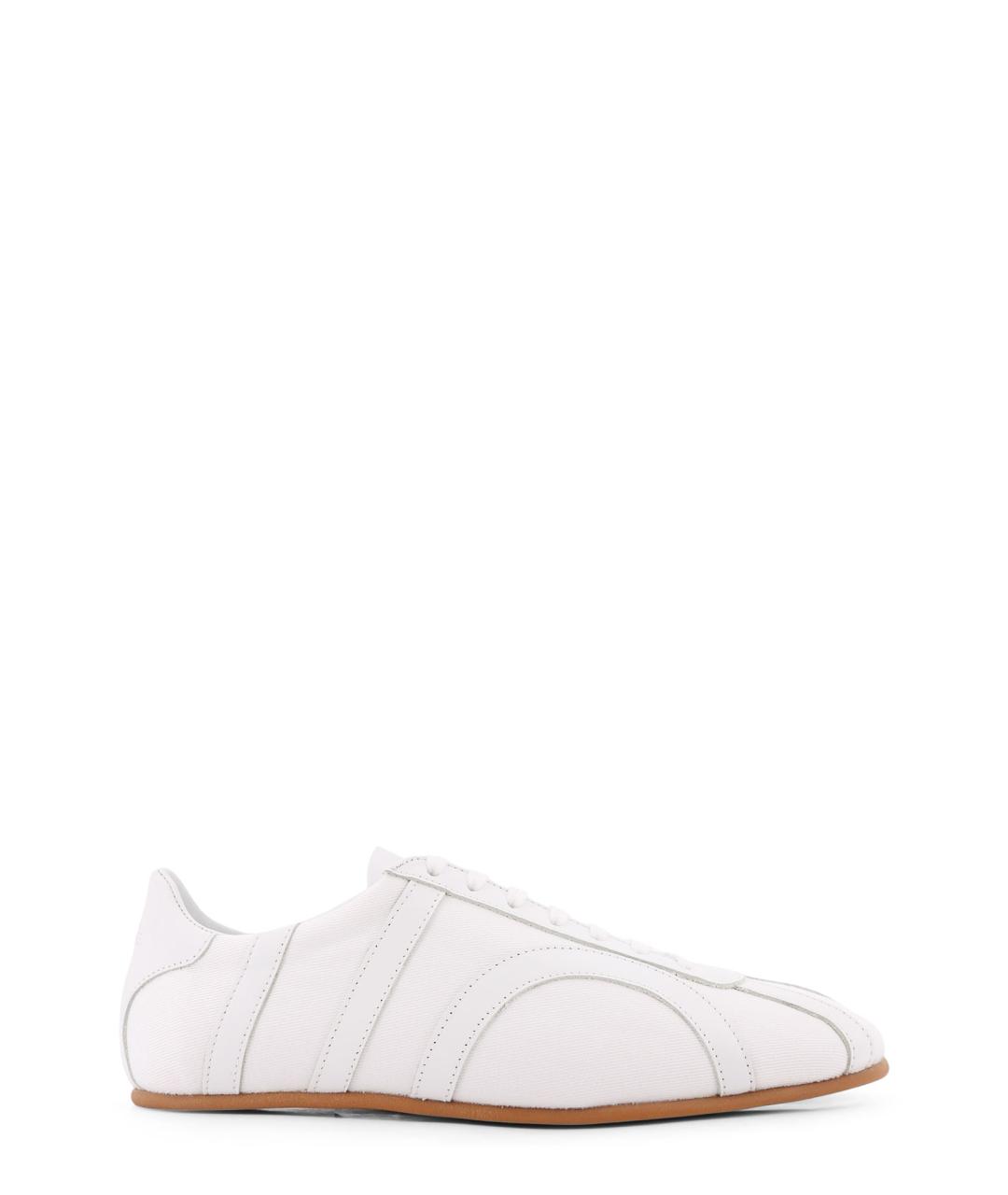 TOTEME Белые текстильные кроссовки, фото 1