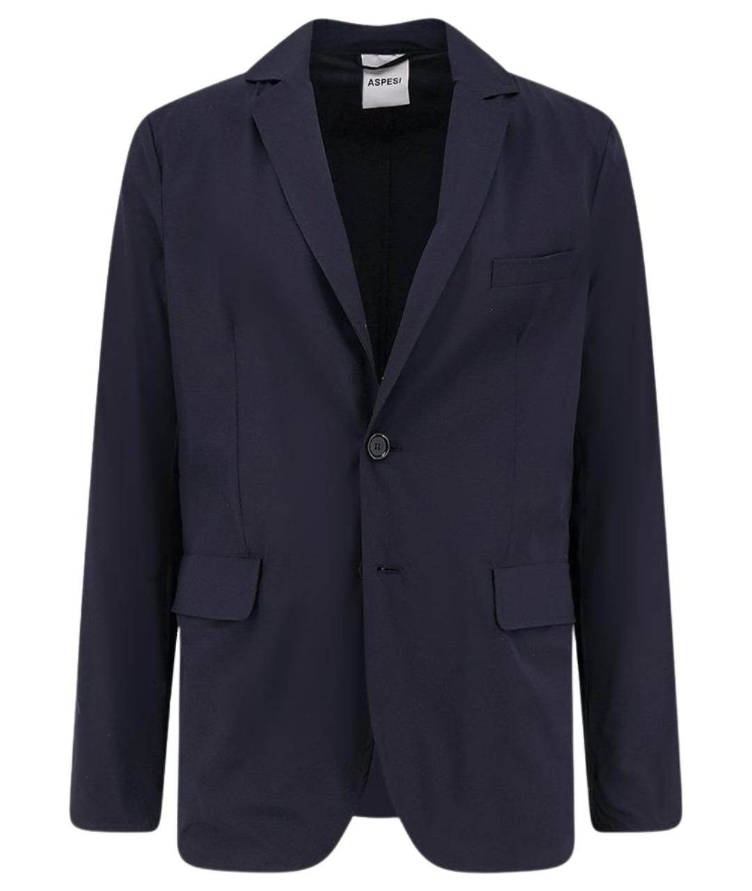 ASPESI Темно-синий полиамидовый пиджак, фото 1