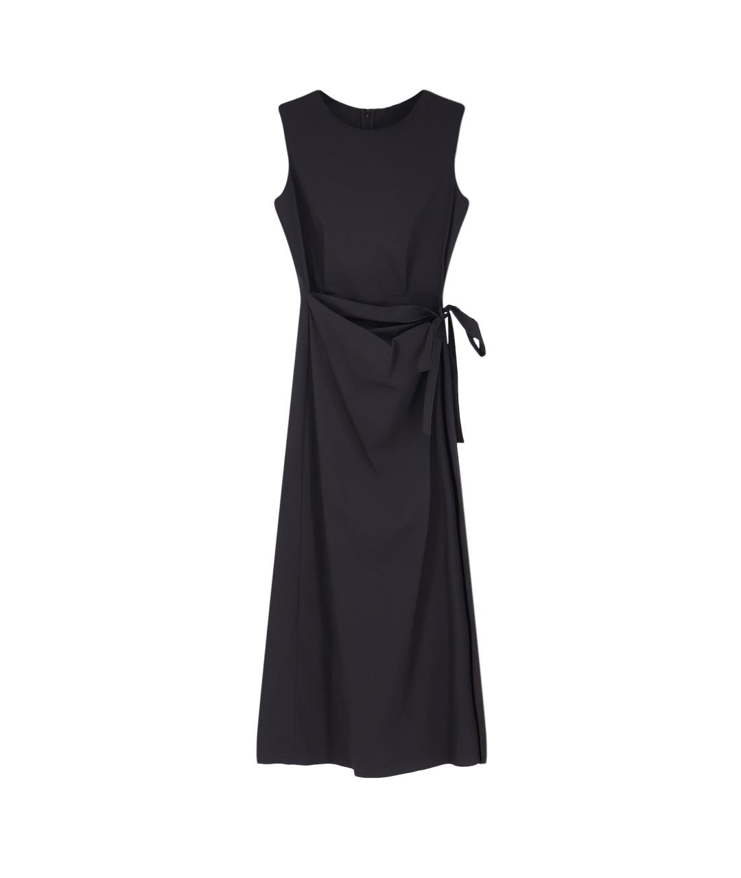 ASPESI Черное хлопковое вечернее платье, фото 1