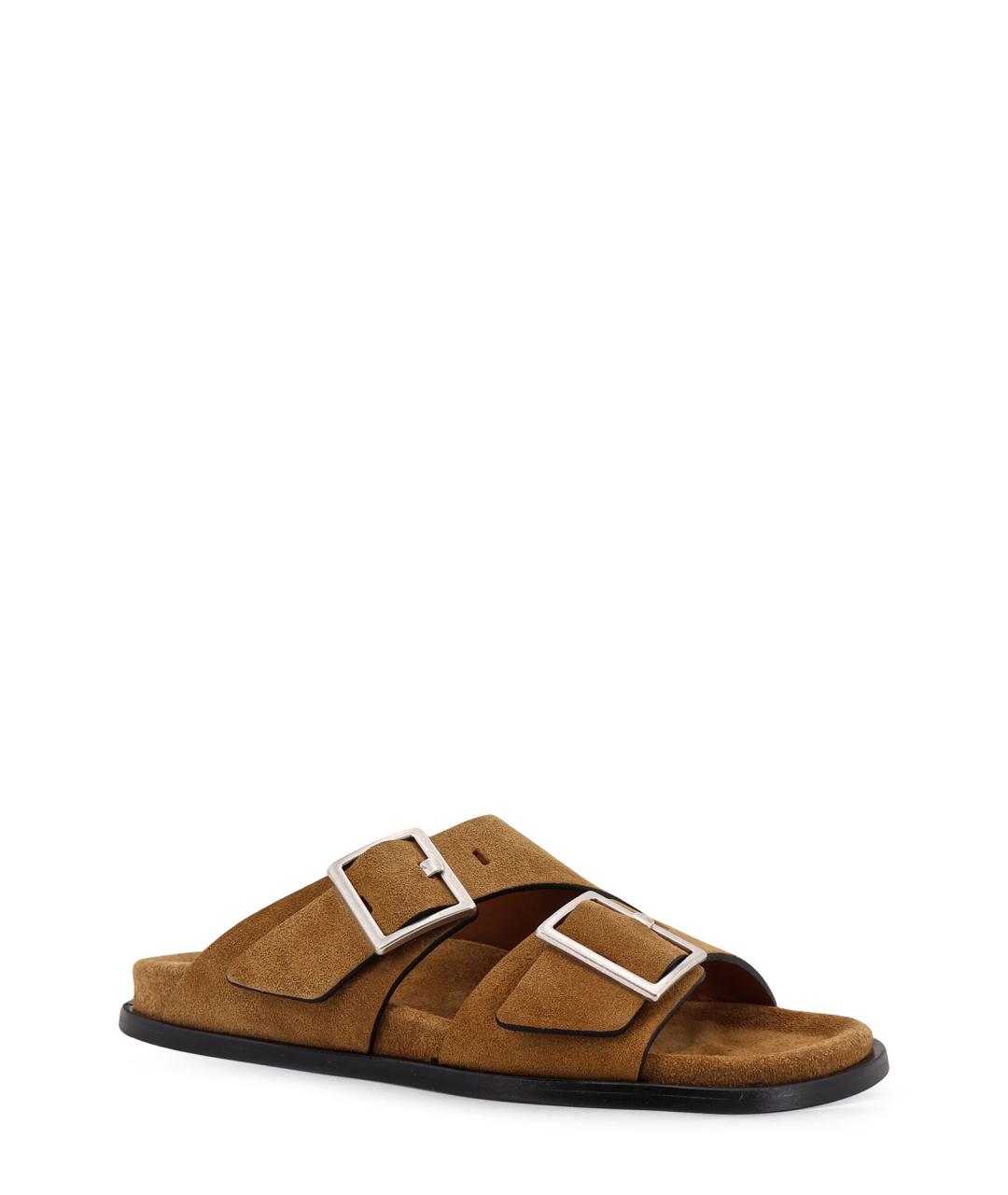 ALOHAS Коричневые замшевые сандалии, фото 2