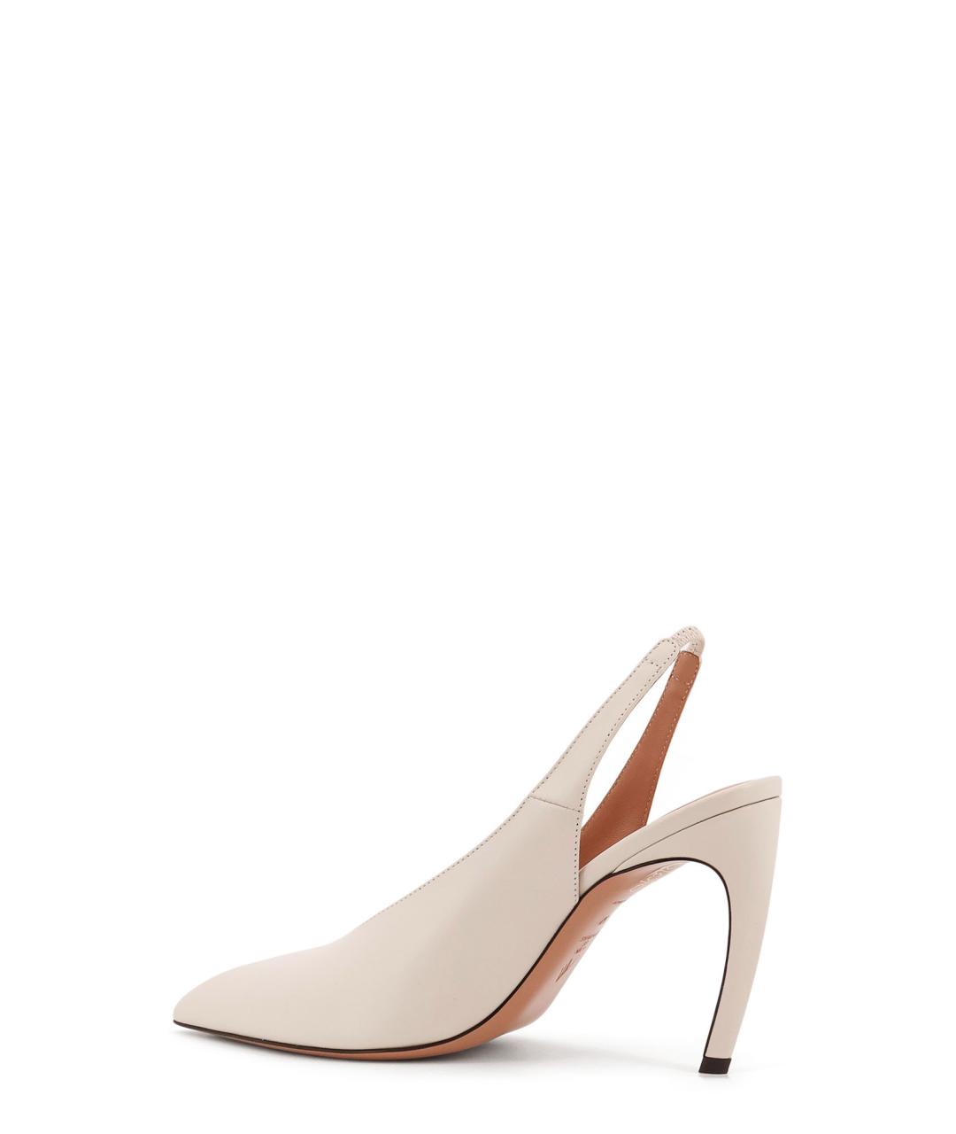 THE ATTICO Белые кожаные туфли, фото 3