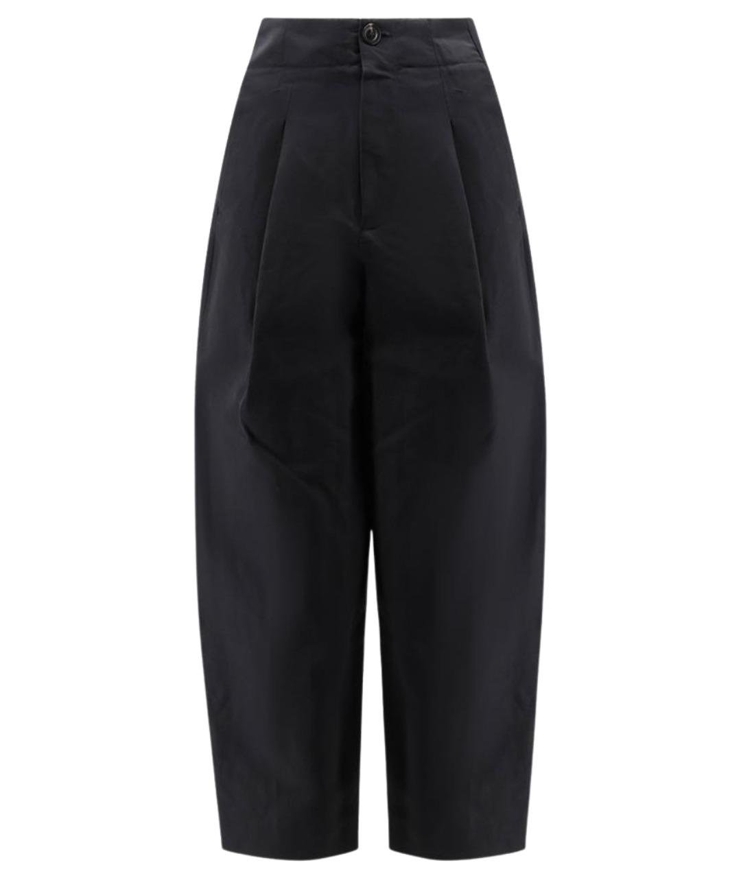 SOEUR Черные хлопковые брюки широкие, фото 1