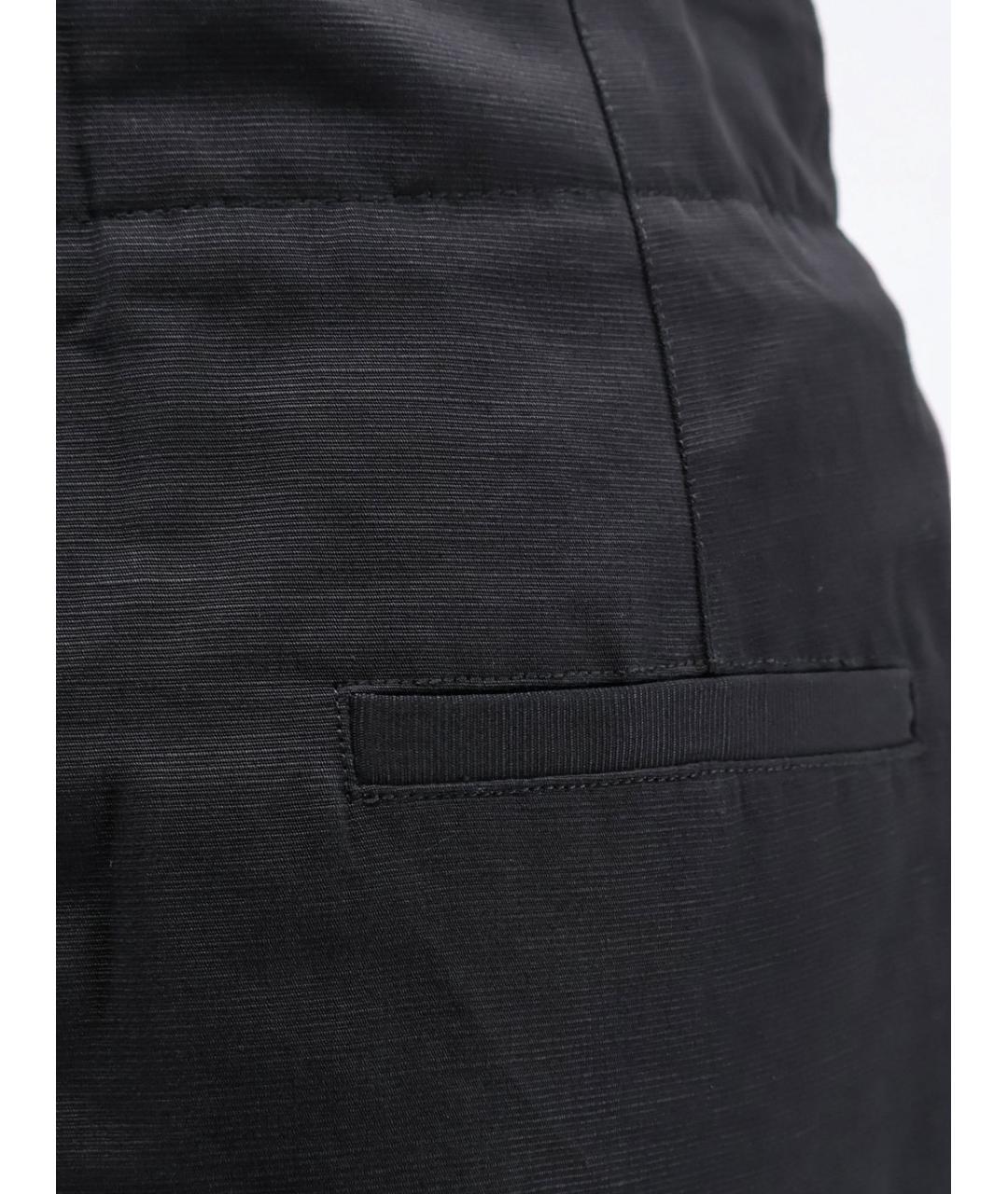 SOEUR Черные хлопковые брюки широкие, фото 3