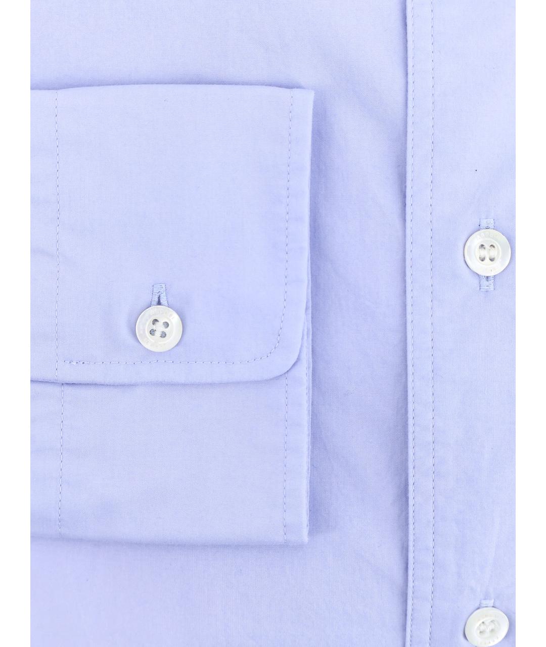 ASPESI Голубая хлопковая классическая рубашка, фото 3