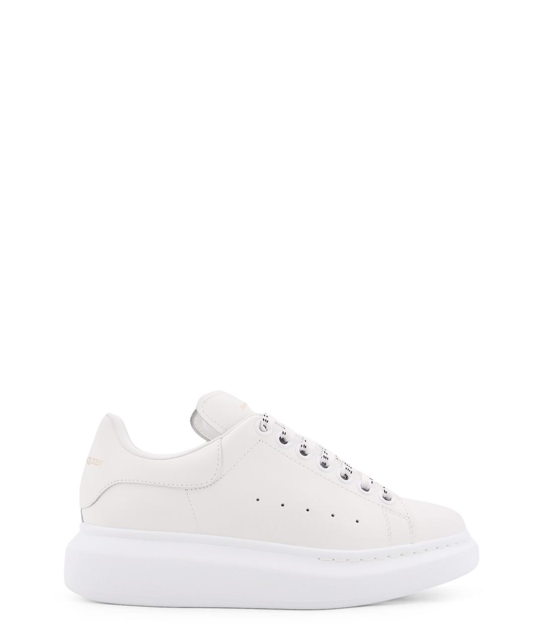 ALEXANDER MCQUEEN Белые кожаные кроссовки, фото 1