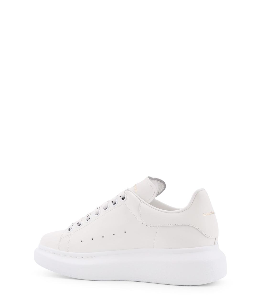ALEXANDER MCQUEEN Белые кожаные кроссовки, фото 3