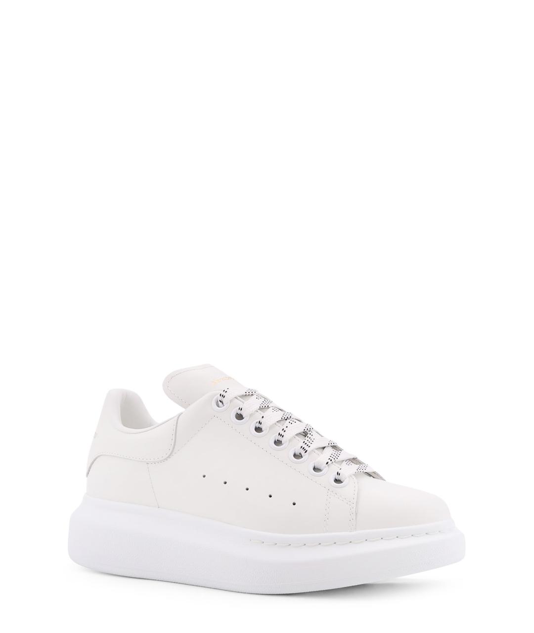 ALEXANDER MCQUEEN Белые кожаные кроссовки, фото 2