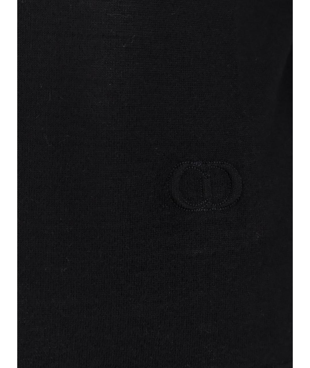 CHRISTIAN DIOR Черный кашемировый джемпер / свитер, фото 3