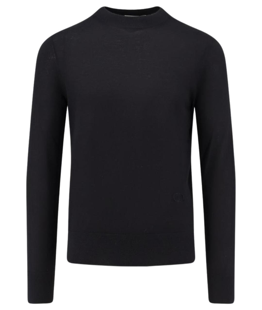 CHRISTIAN DIOR Черный кашемировый джемпер / свитер, фото 1