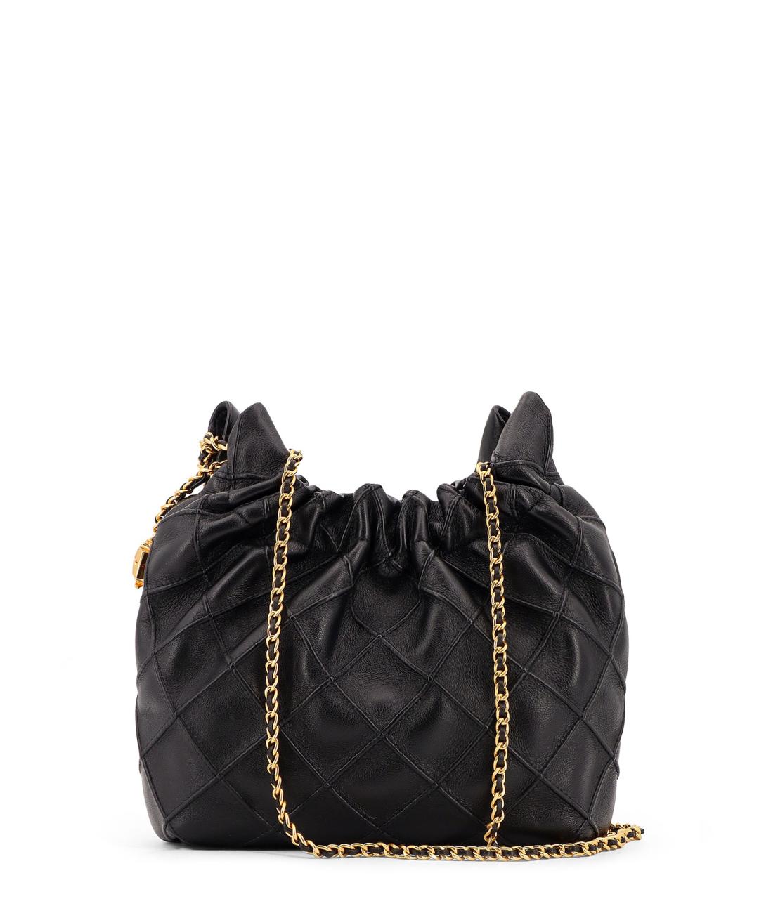 TORY BURCH Черная кожаная сумка тоут, фото 2