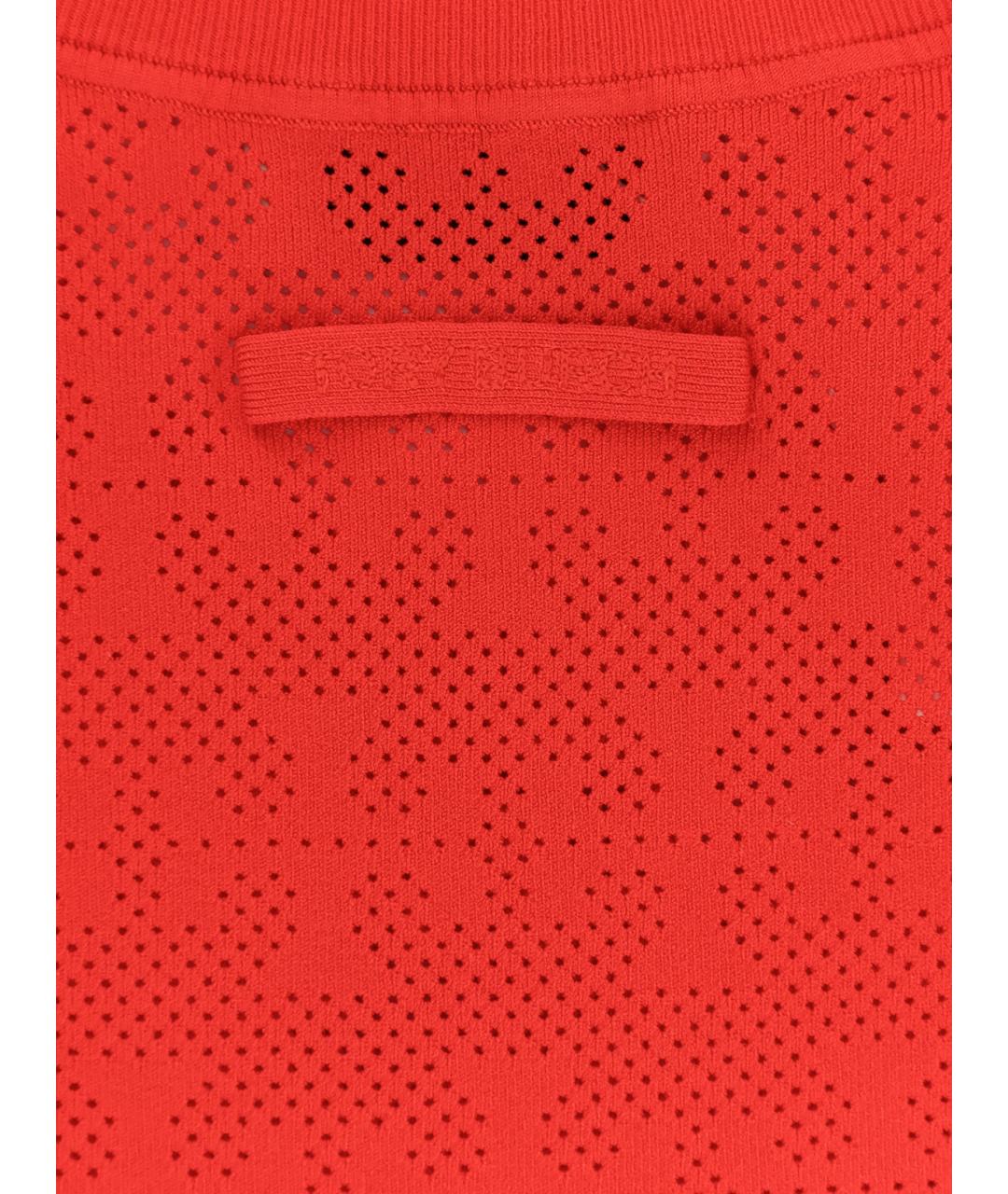 TORY BURCH Красная вискозная футболка, фото 3