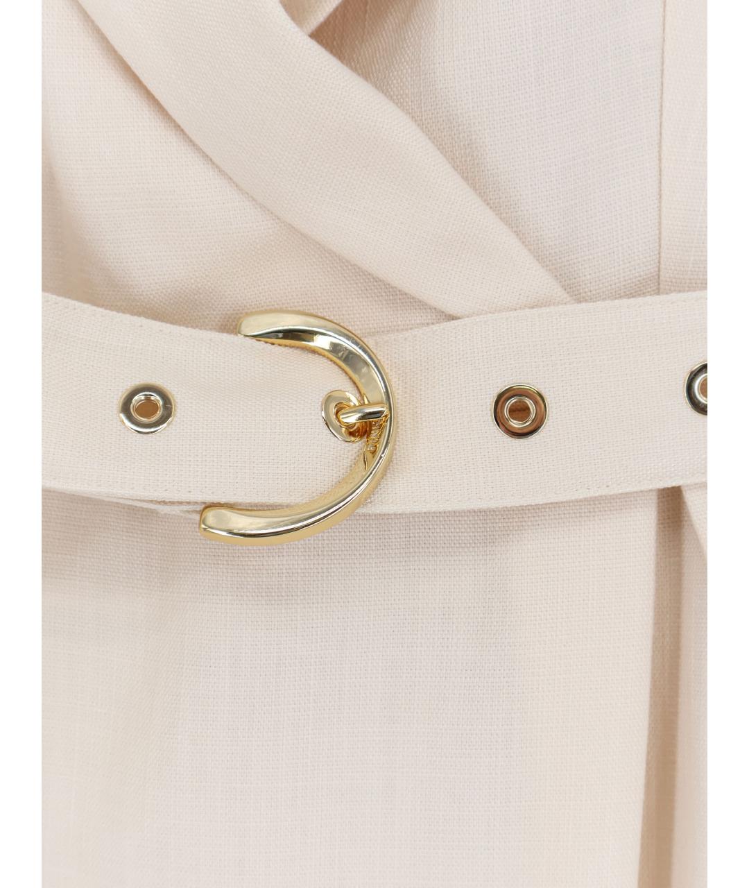 PINKO Белое вискозное повседневное платье, фото 3