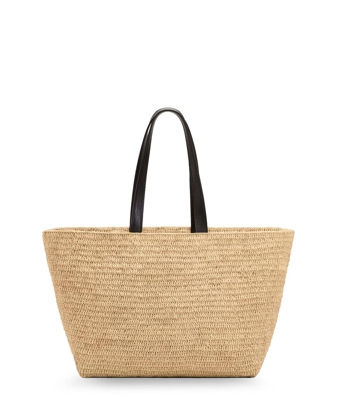 Ami Paris Бежевая пелетеная сумка тоут, фото 2