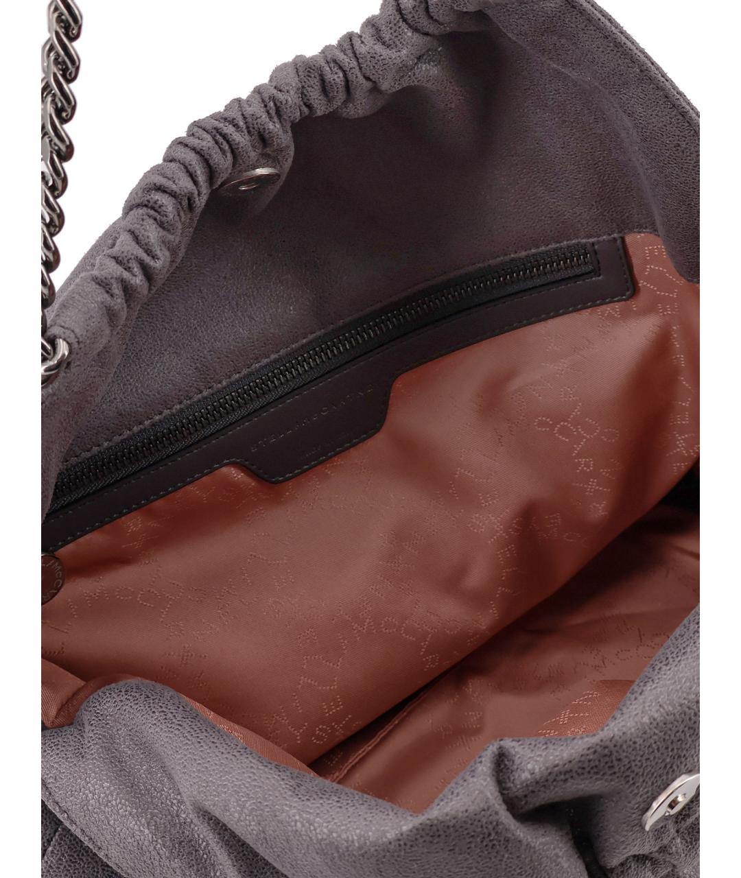 STELLA MCCARTNEY Серая сумка через плечо из искусственной кожи, фото 4