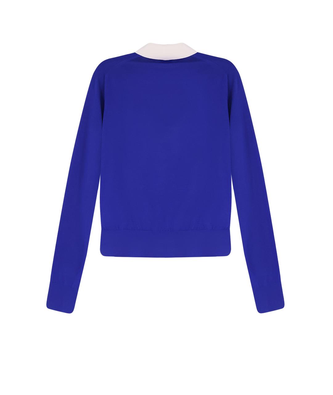 CELINE Синий кашемировый джемпер / свитер, фото 2