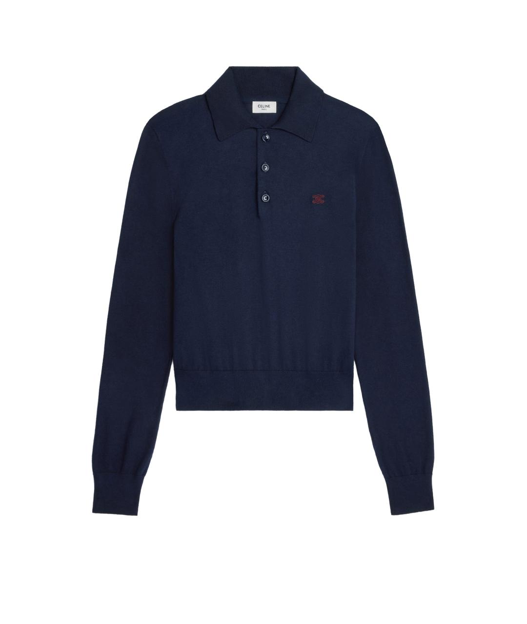 CELINE Синий джемпер / свитер, фото 1