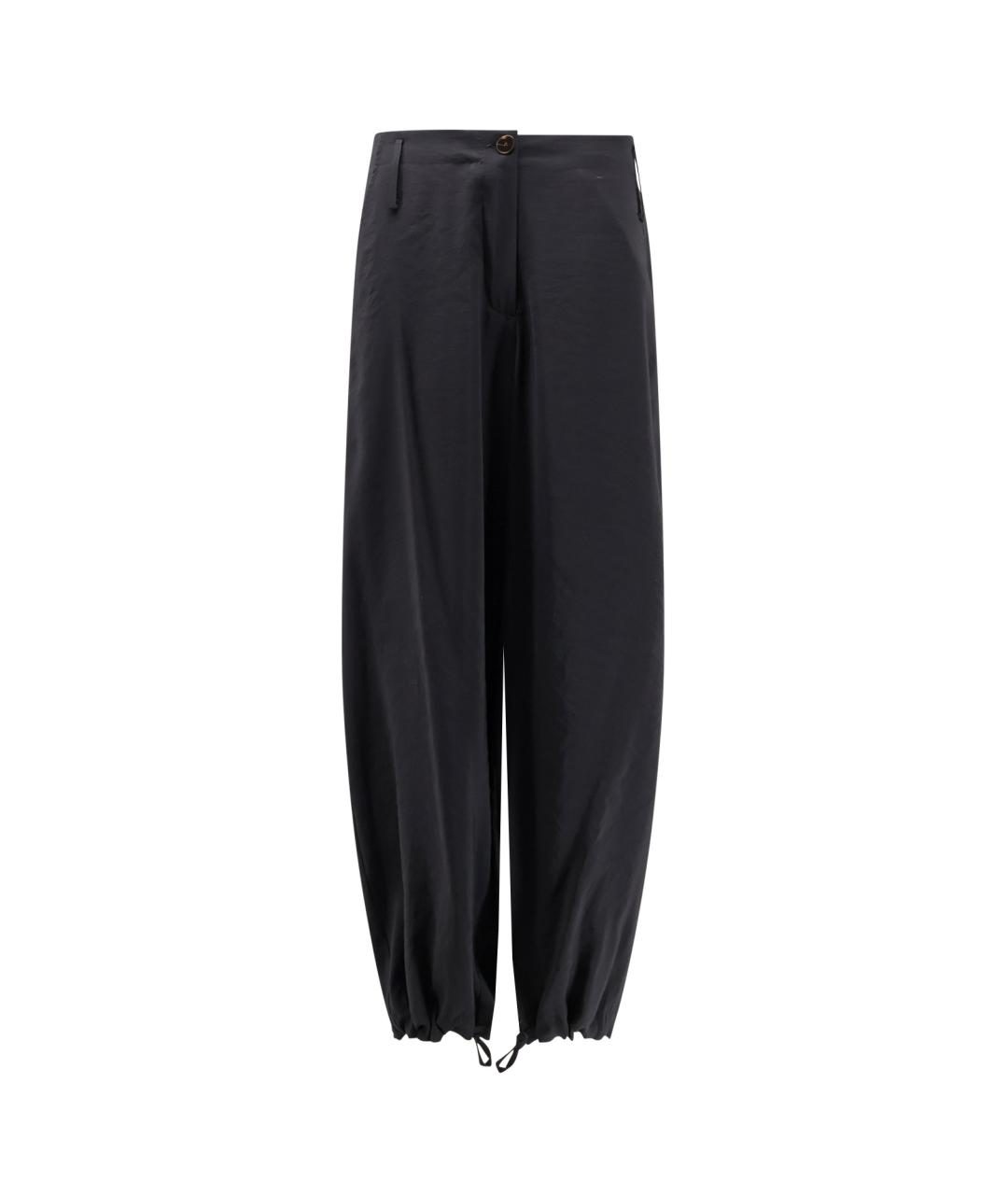 ALYSI Черные брюки широкие, фото 4