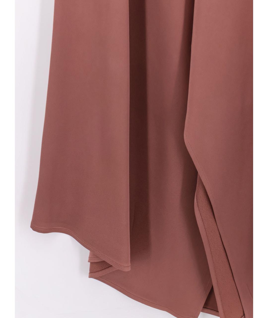 ALYSI Розовая ацетатная юбка миди, фото 3