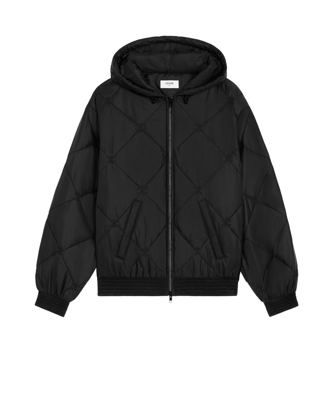 CELINE Черная полиэстеровая куртка, фото 1
