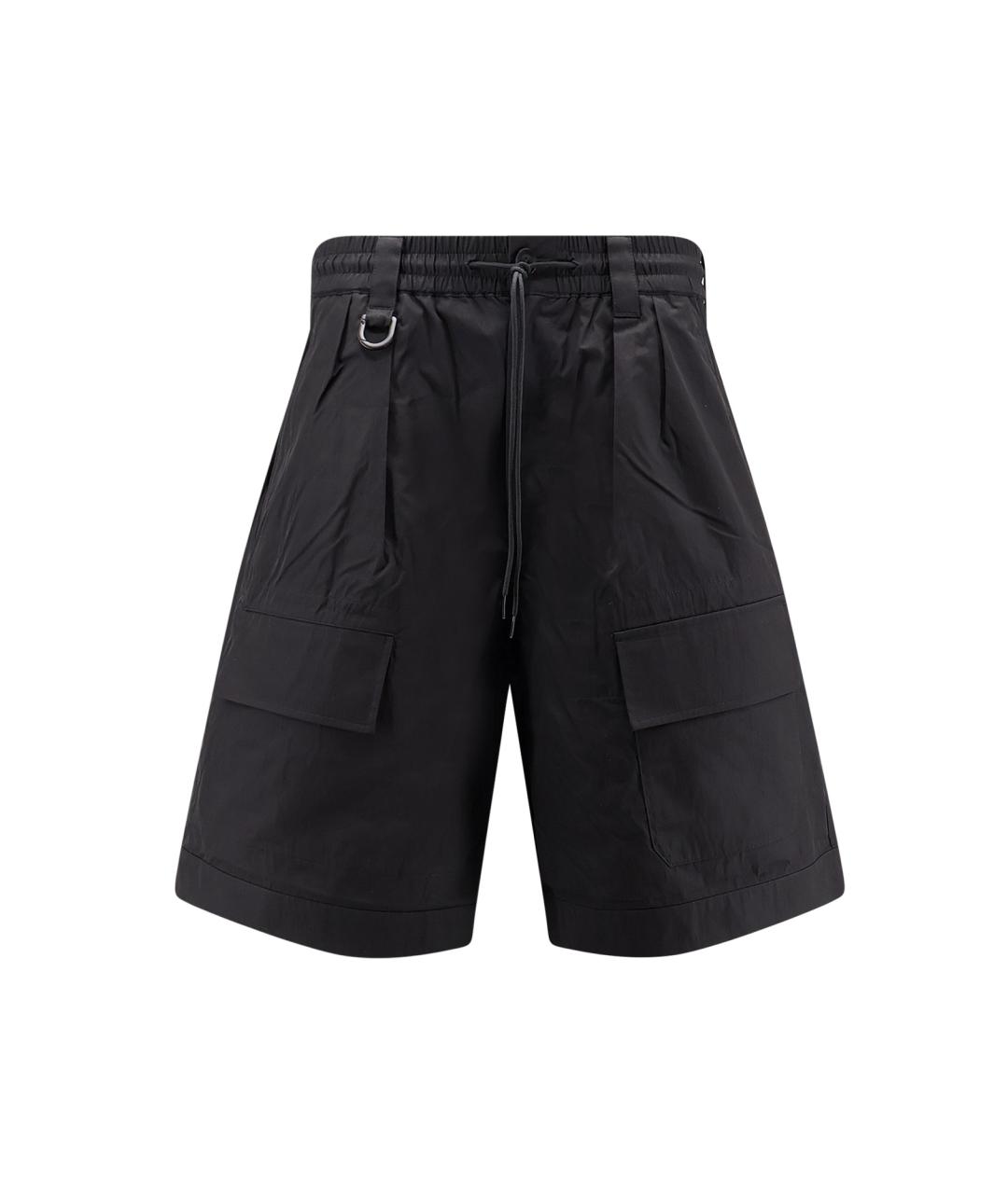 Y-3 Черные хлопковые шорты, фото 1