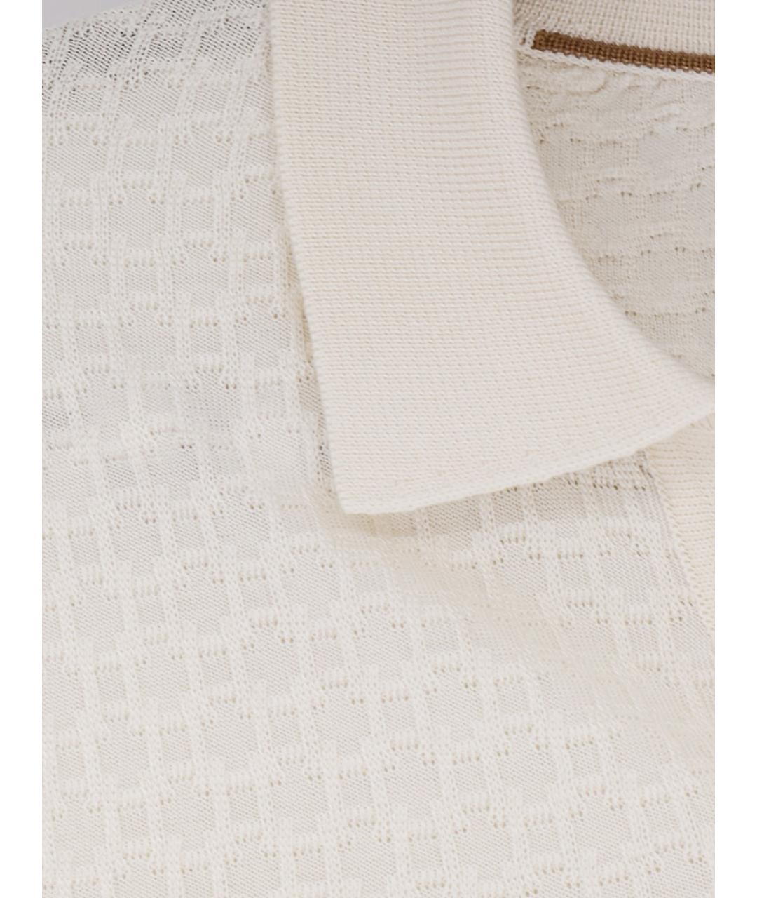 HUGO BOSS Бежевое поло с длинным рукавом, фото 3