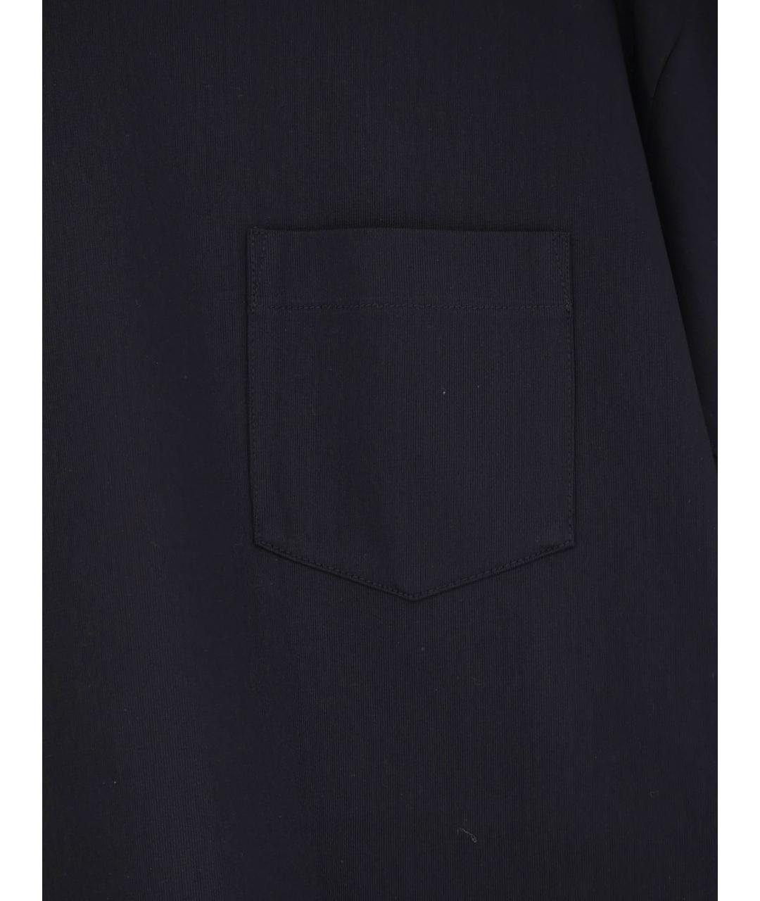 SACAI Черная хлопковая футболка, фото 3