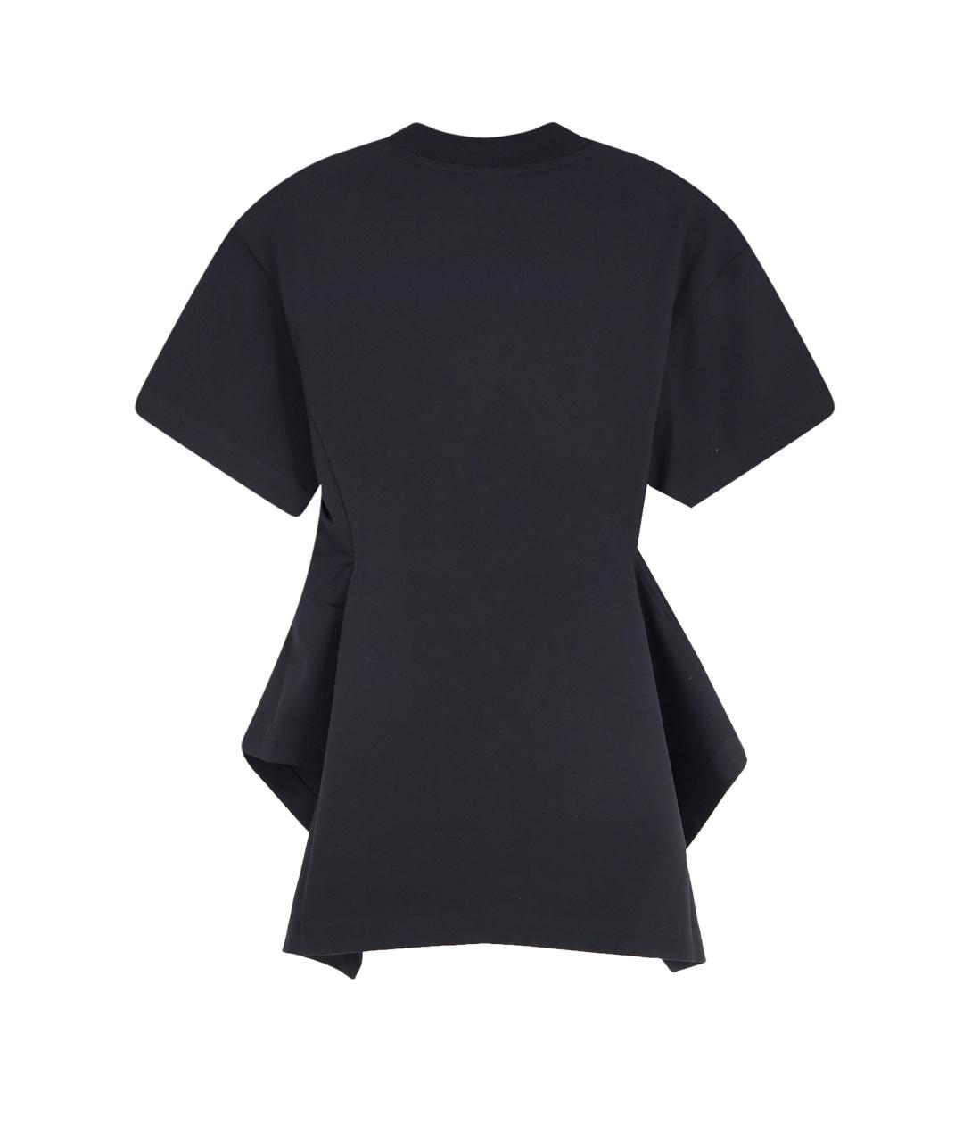 ALAIA Черная хлопковая футболка, фото 2