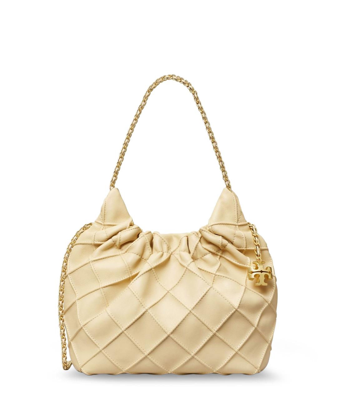 TORY BURCH Бежевая кожаная сумка тоут, фото 1