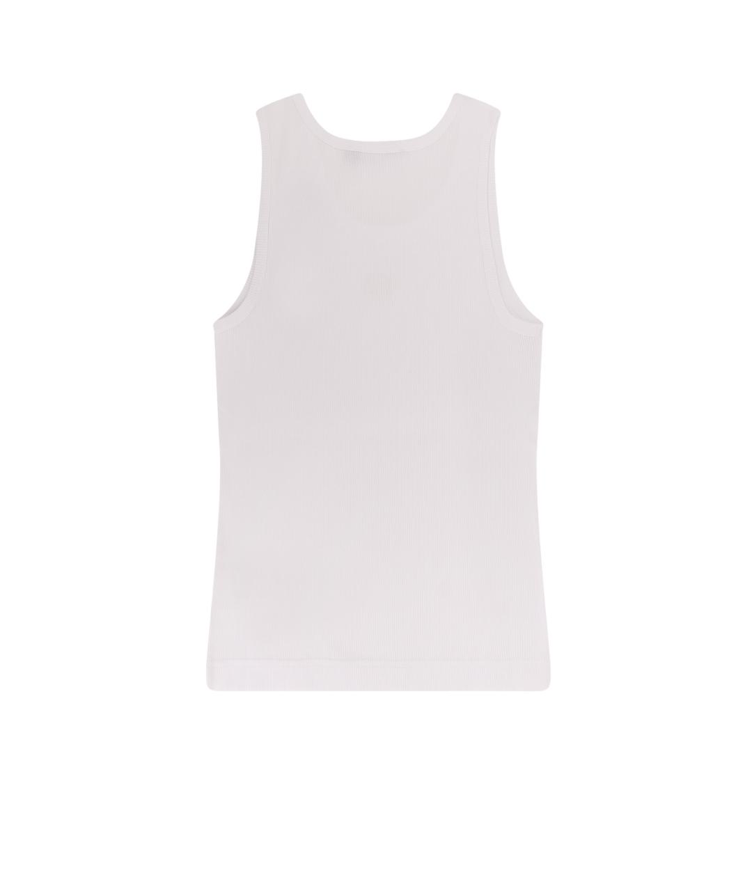 DOLCE&GABBANA Белая хлопковая майка, фото 2