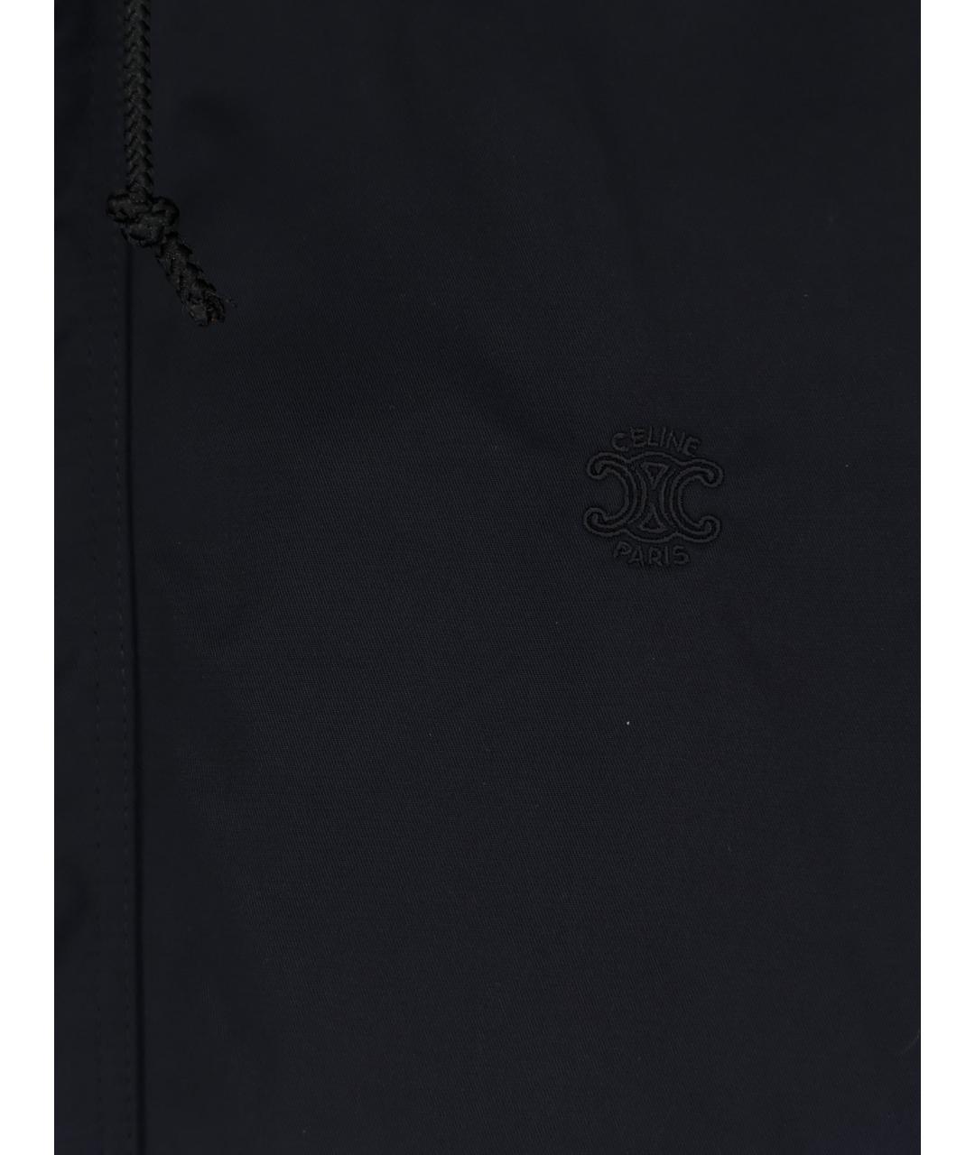CELINE Черная полиамидовая куртка, фото 3