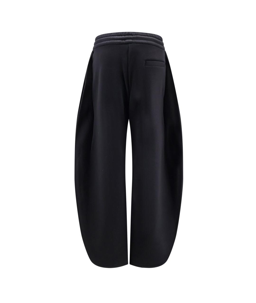 ALAIA Черные хлопковые брюки широкие, фото 2