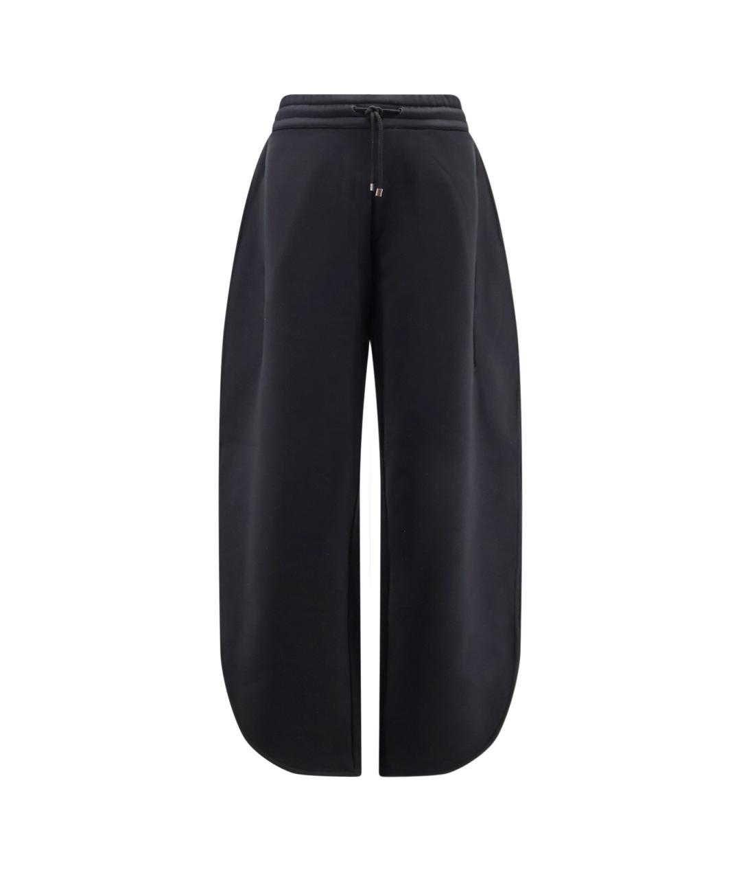 ALAIA Черные хлопковые брюки широкие, фото 1