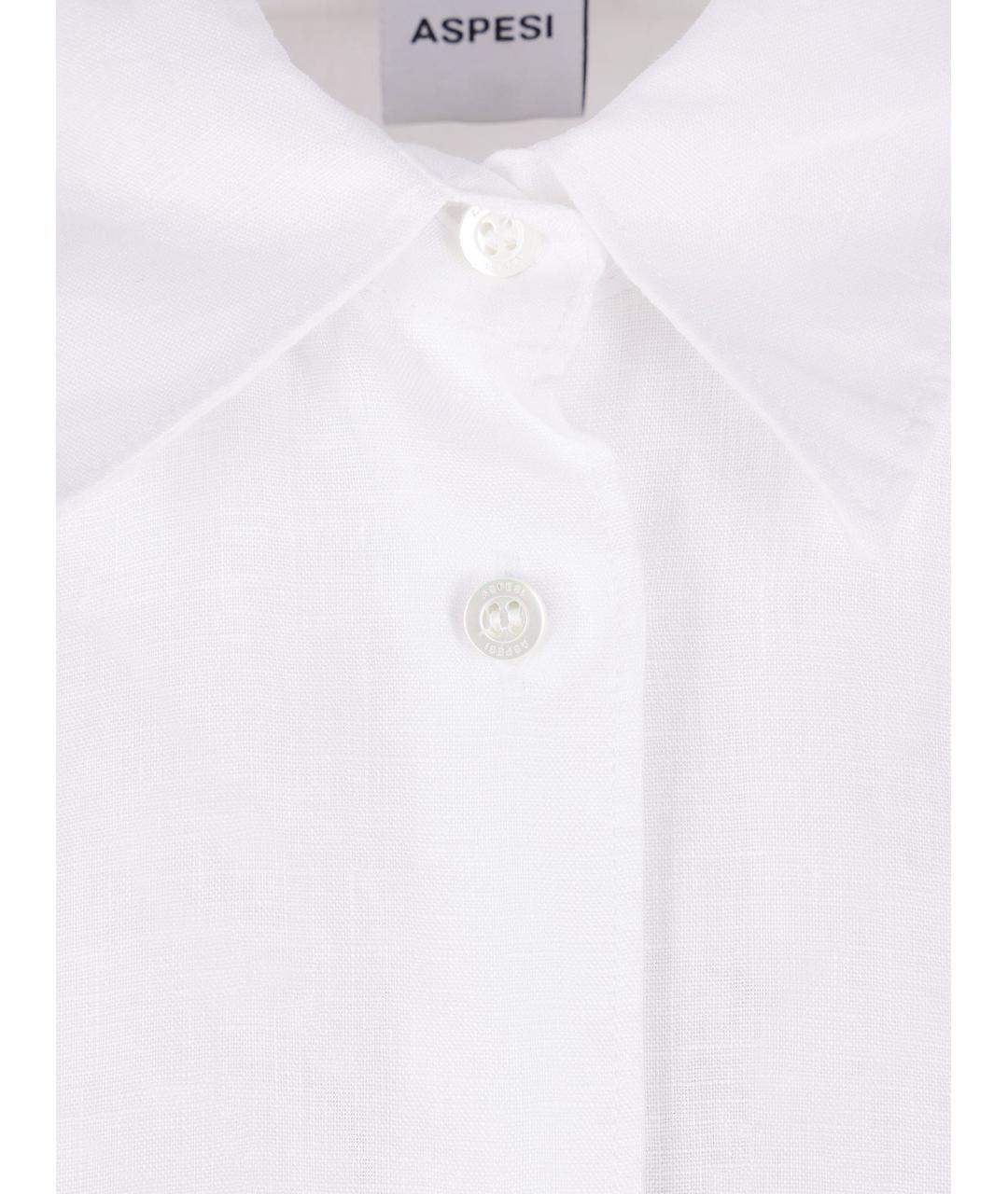 ASPESI Белая льняная рубашка, фото 3