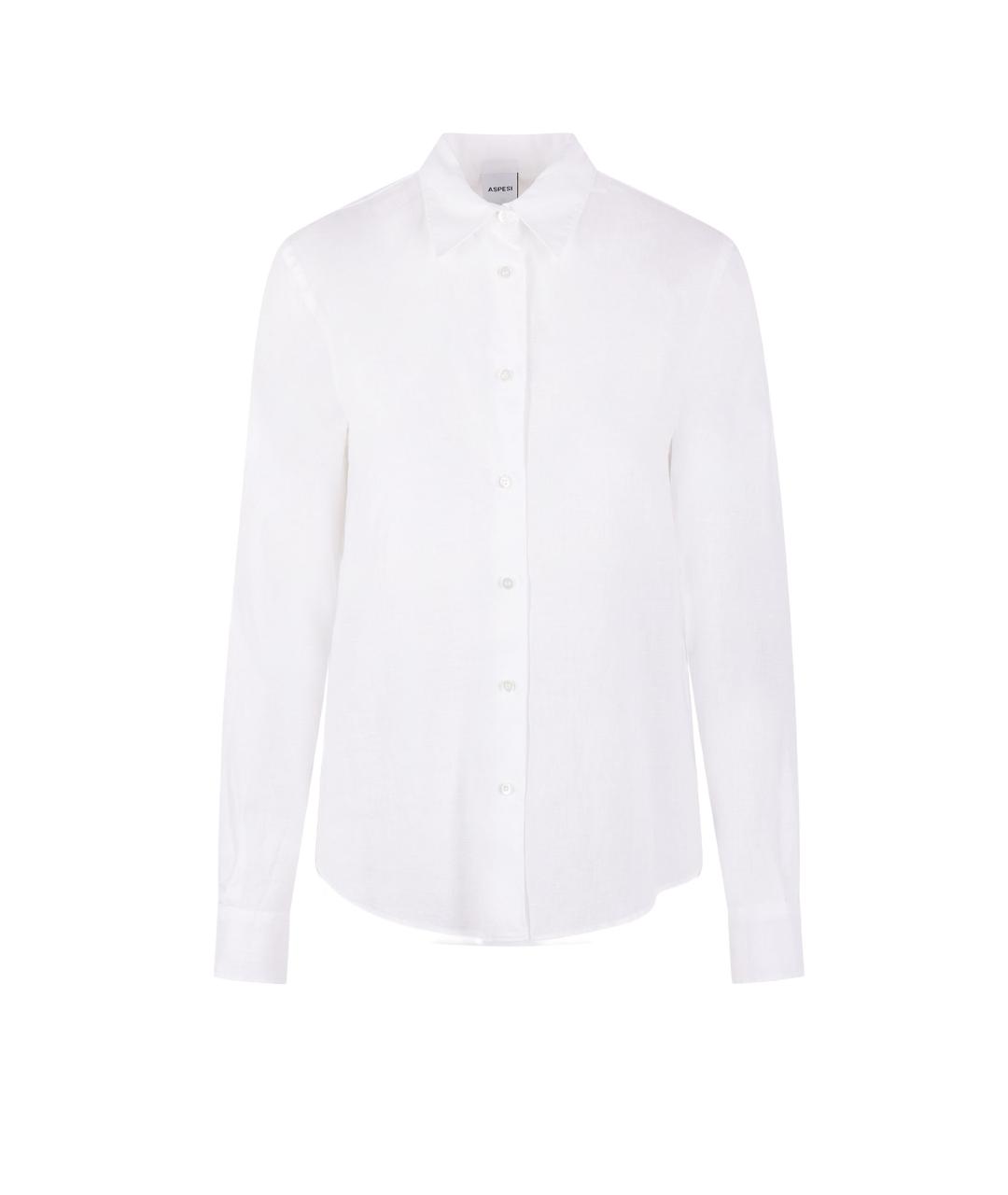 ASPESI Белая льняная рубашка, фото 4