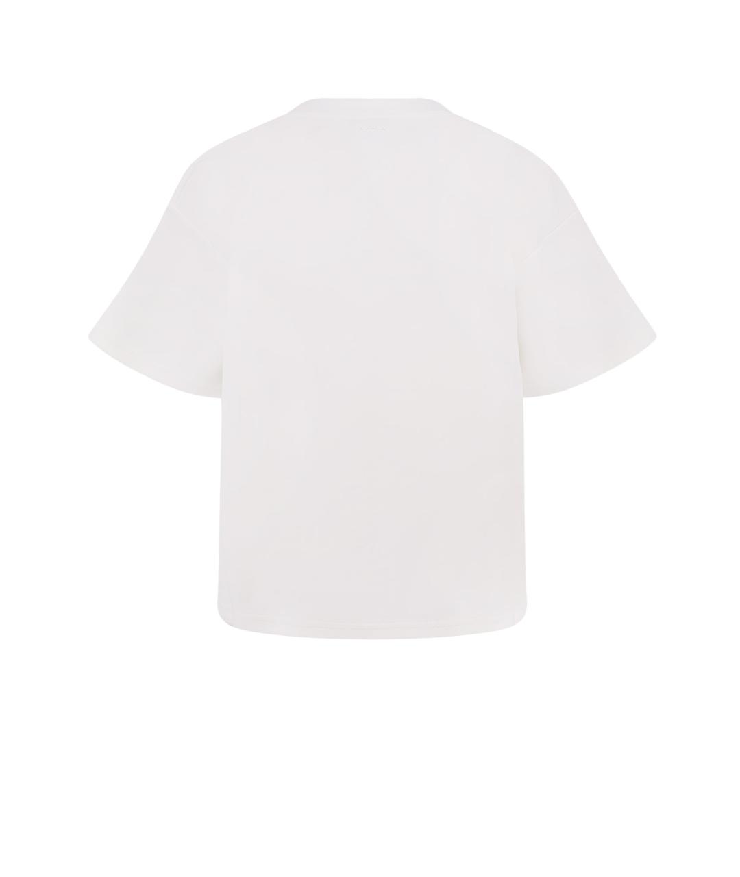 ALAIA Белая хлопковая футболка, фото 2
