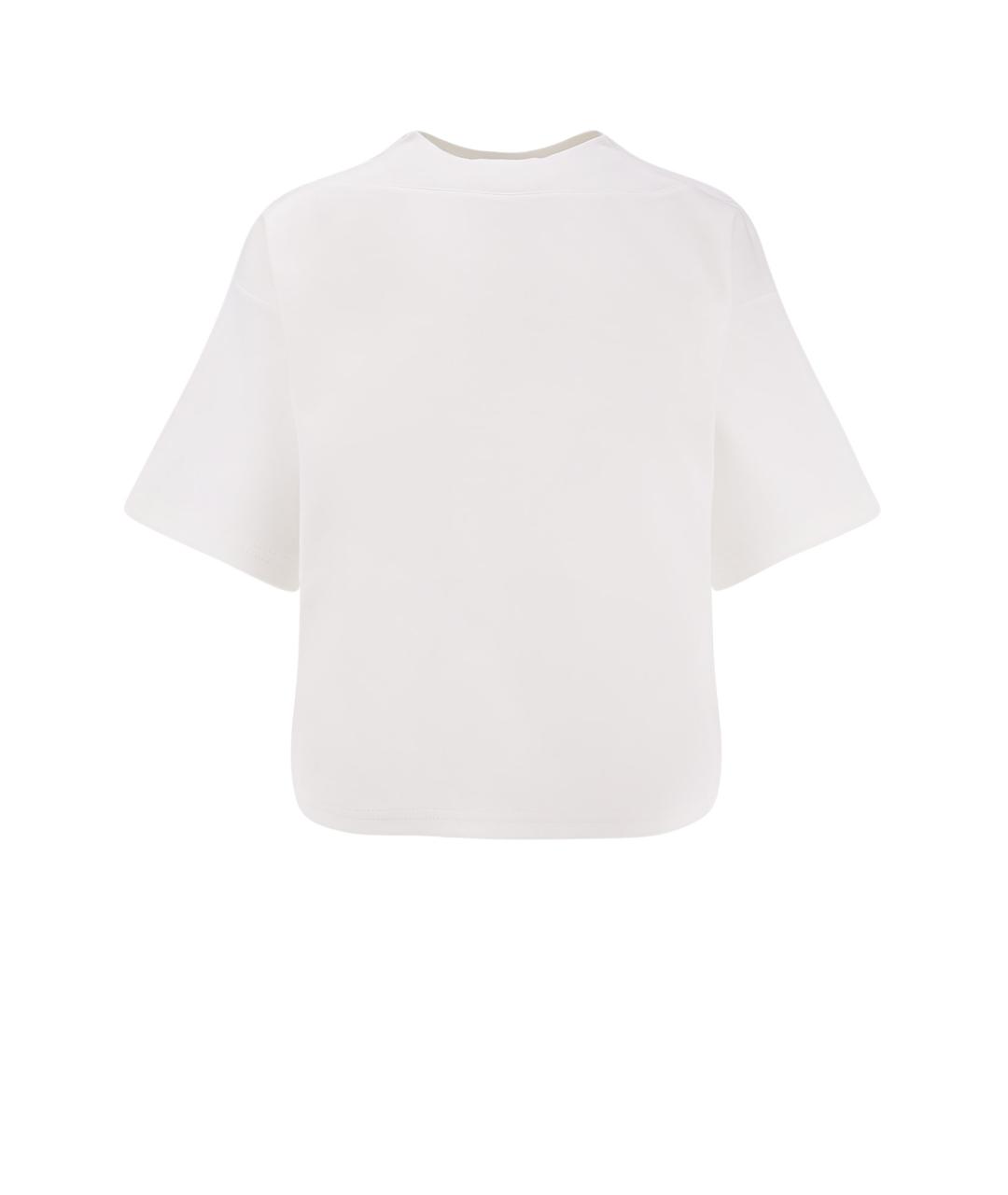 ALAIA Белая хлопковая футболка, фото 1